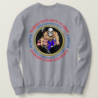 MSG AMBASSADOR IN BLUE SWEATSHIRT