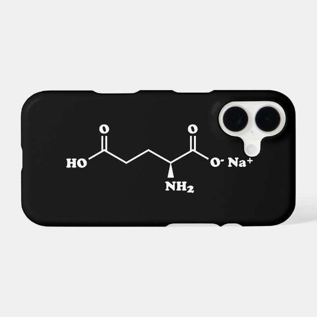 MSG Monosodium Glutamate Molecule Chemical Formula Case-Mate iPhone Case (Back (Horizontal))