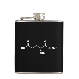 MSG Monosodium Glutamate Molecule Chemical Formula Flask