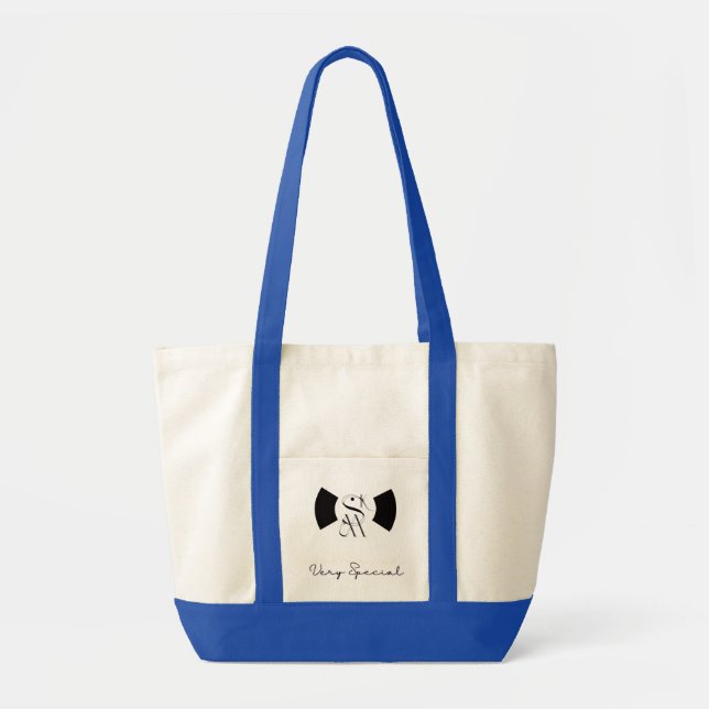 MSK Black Logo Tote Bag - Modern Design (Front)