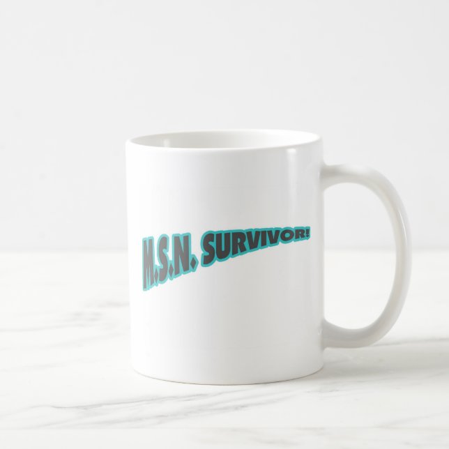 MSN Survivor In Teal Coffee Mug (Right)