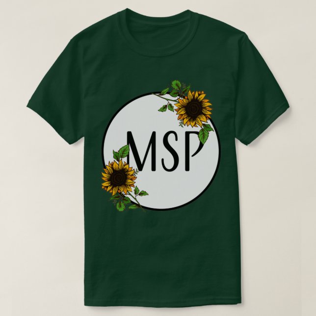 msp sunflower T-Shirt (Design Front)