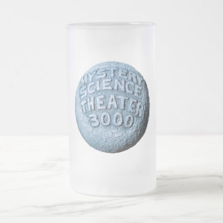 MST3K Moon Pint Glass Frosted Glass Beer Mug