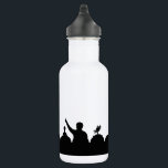 MST3K Silhouette Water Bottle<br><div class="desc">Mystery Science Theater 3000 silhouette 18 oz. water bottle.</div>