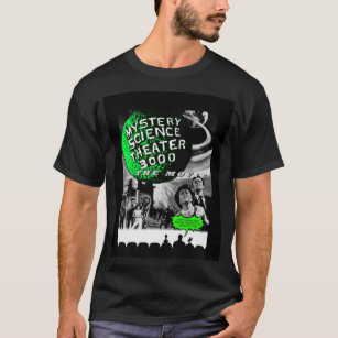 MST3K The Movie Black and White  Graphic  T-Shirt
