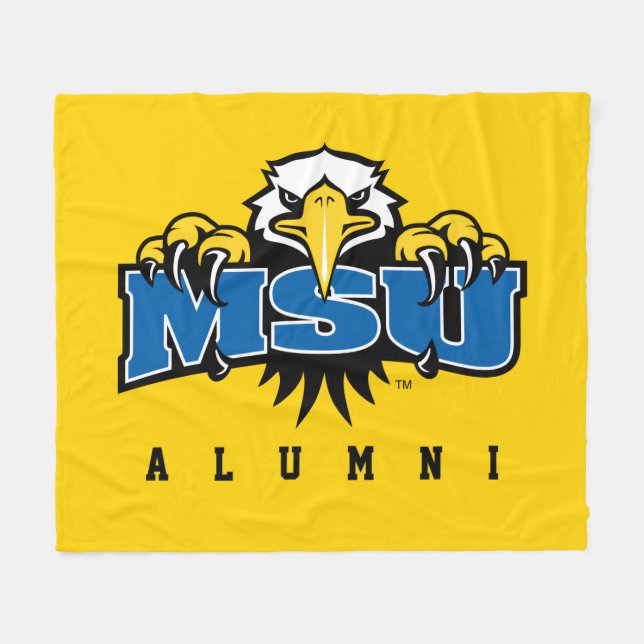 MSU Alumni Fleece Blanket (Front (Horizontal))