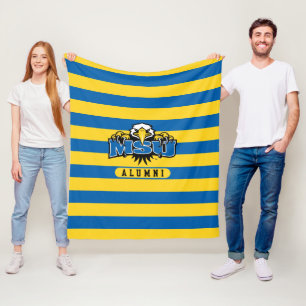 MSU Alumni Stripes Fleece Blanket
