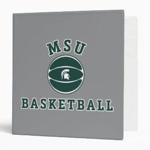 MSU Basketball Michigan State University 4 3 Ring Binder