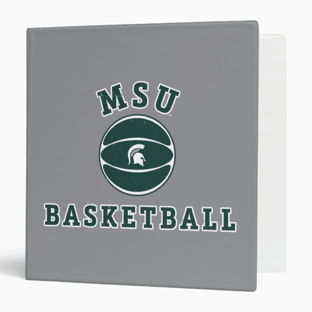MSU Basketball | Michigan State University 4 3 Ring Binder (Front/Inside)