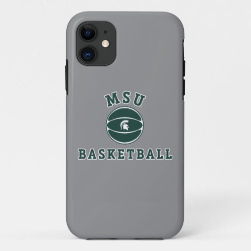 MSU Basketball  Michigan State University 4 iPhone 11 Case