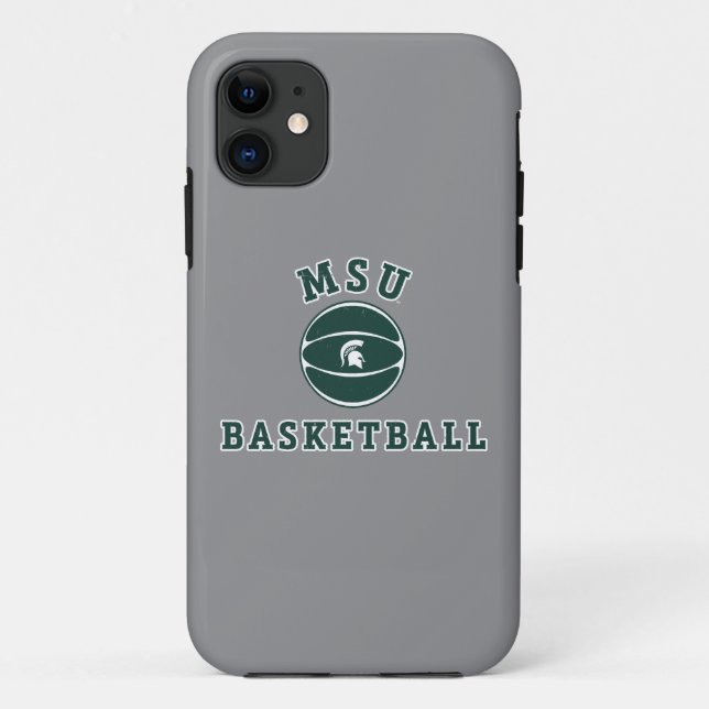 MSU Basketball | Michigan State University 4 Case-Mate iPhone Case (Back)