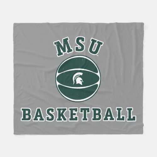 MSU Basketball  Michigan State University 4 Fleece Blanket