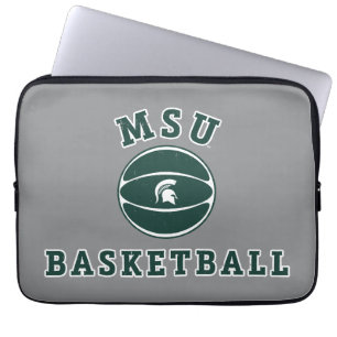 MSU Basketball   Michigan State University 4 Laptop Sleeve