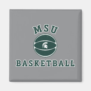 MSU Basketball Michigan State University 4 Magnet