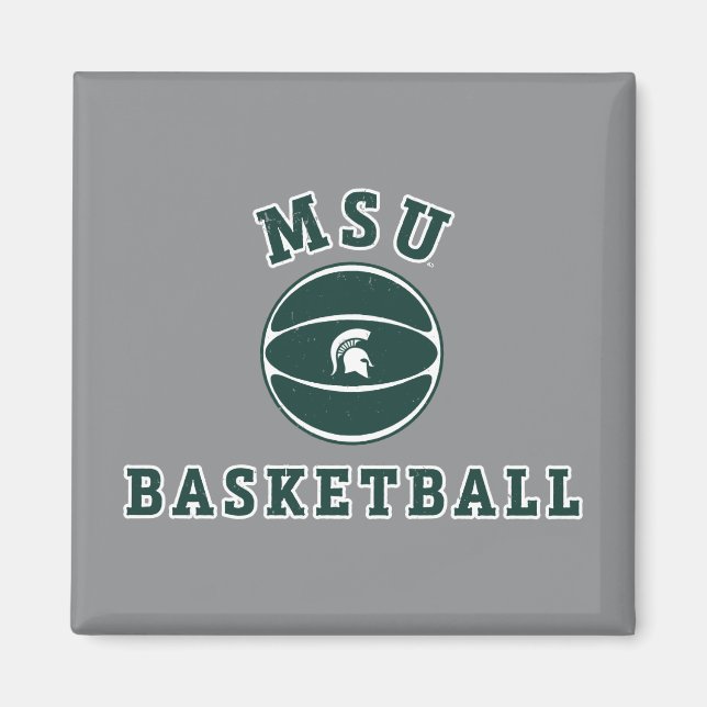 MSU Basketball | Michigan State University 4 Magnet (Front)