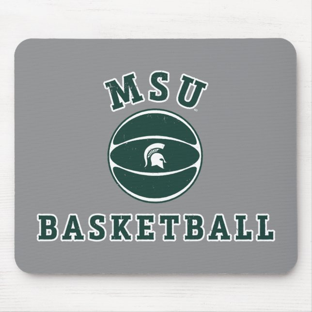 MSU Basketball | Michigan State University 4 Mouse Pad (Front)
