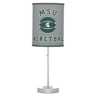MSU Basketball Michigan State University 4 Table Lamp