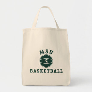 MSU Basketball   Michigan State University 4 Tote Bag