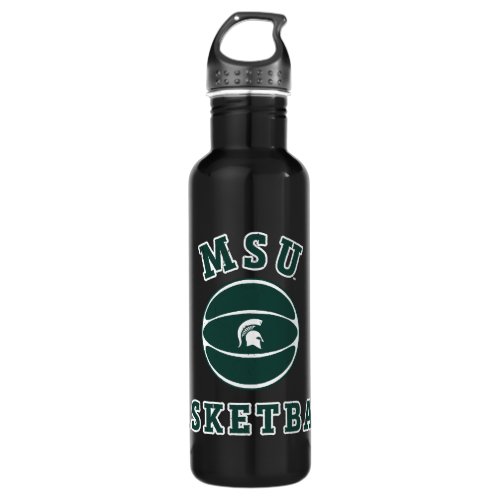 MSU Basketball  Michigan State University 4 Water Bottle