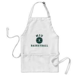 MSU Basketball   Michigan State University Adult Apron