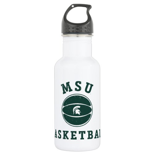 MSU Basketball  Michigan State University Stainless Steel Water Bottle