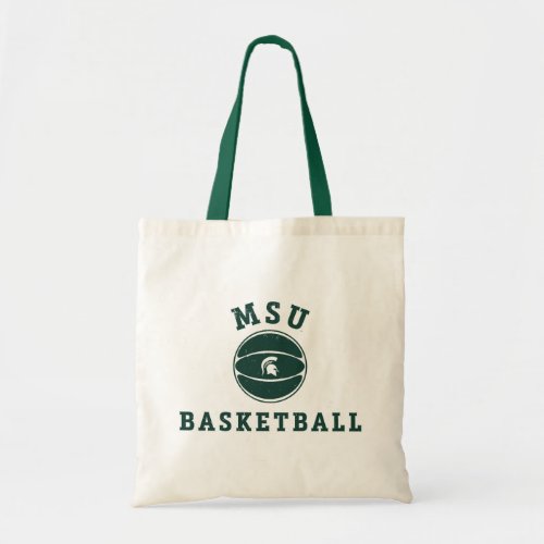 MSU Basketball  Michigan State University Tote Bag