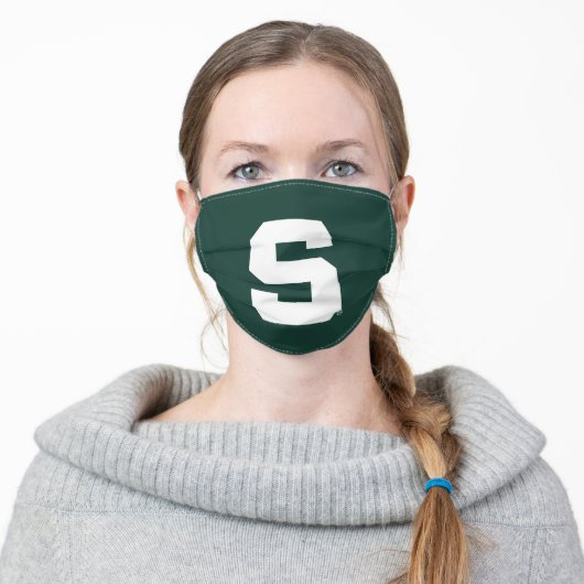 MSU Block S Adult Cloth Face Mask (Worn)