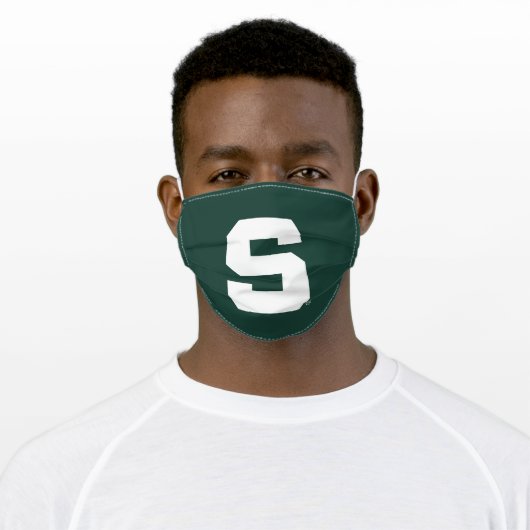 MSU Block S Adult Cloth Face Mask (Worn)