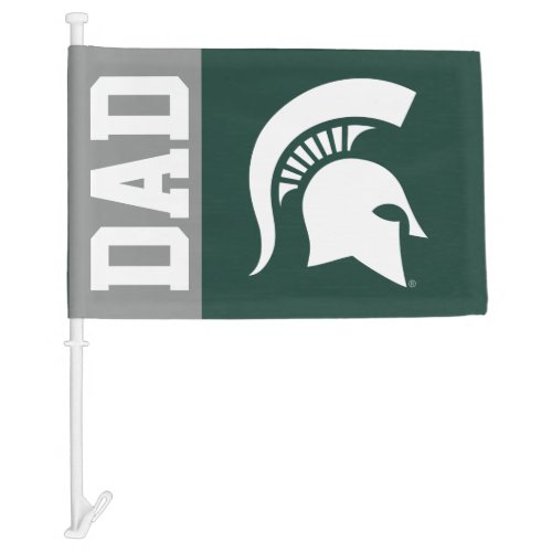 MSU Dad Car Flag