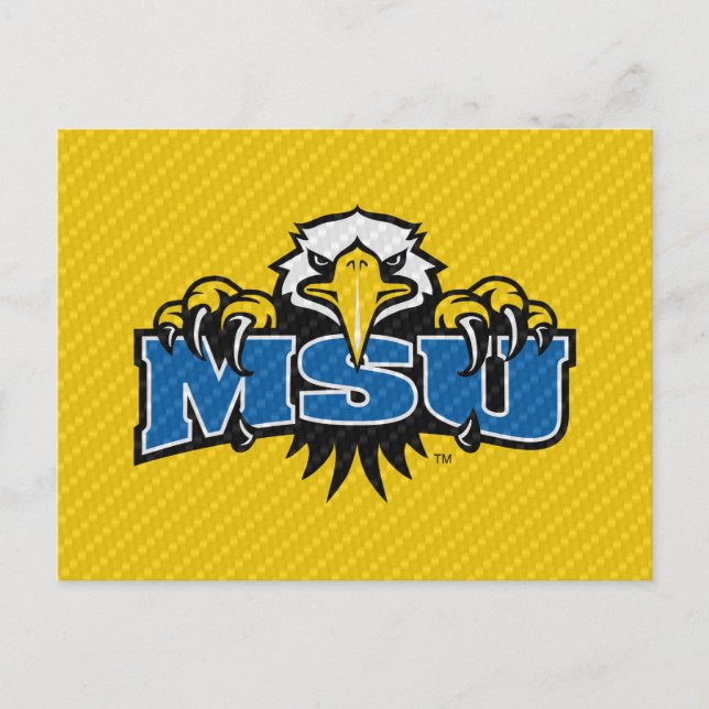 MSU Eagles Carbon Fiber Invitation Postcard (Front)