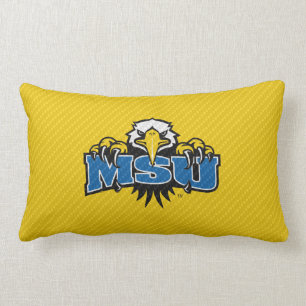 MSU Eagles Carbon Fiber Lumbar Pillow