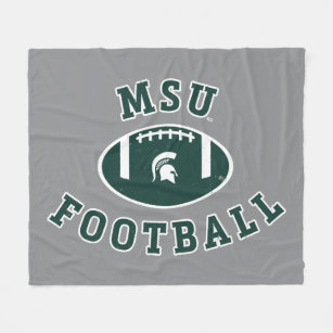 MSU Football   Michigan State University 4 Fleece Blanket