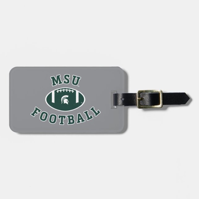 MSU Football | Michigan State University 4 Luggage Tag (Front Horizontal)
