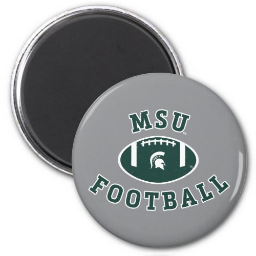 MSU Football  Michigan State University 4 Magnet