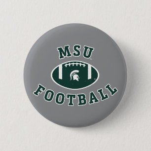 MSU Football Michigan State University 4 Pinback Button