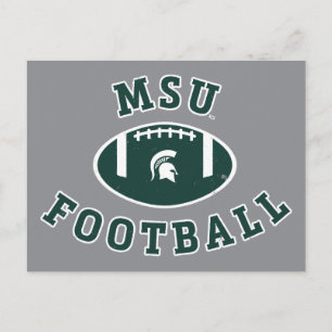 MSU Football Michigan State University 4 Postcard