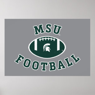 MSU Football Michigan State University 4 Poster