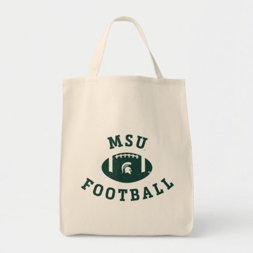 MSU Football  Michigan State University 4 Tote Bag