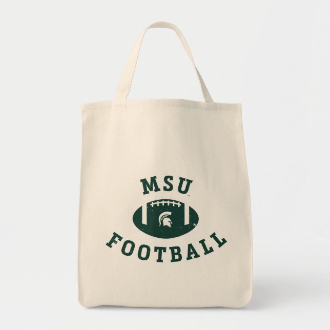 MSU Football | Michigan State University 4 Tote Bag (Front)