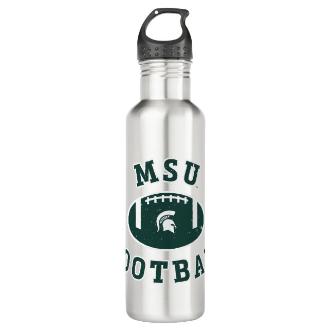 MSU Football | Michigan State University 4 Water Bottle (Front)