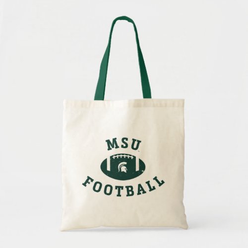 MSU Football  Michigan State University Tote Bag