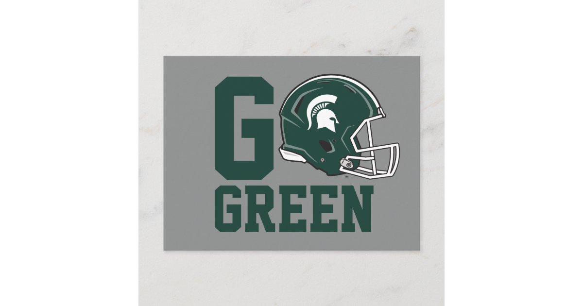 Msu Go Green Postcard Zazzle