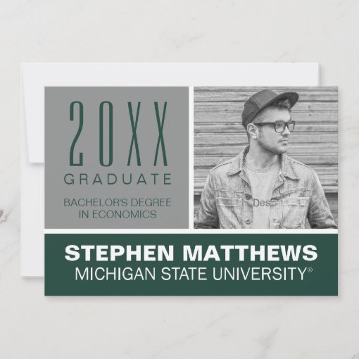 MSU Graduation Announcement Zazzle