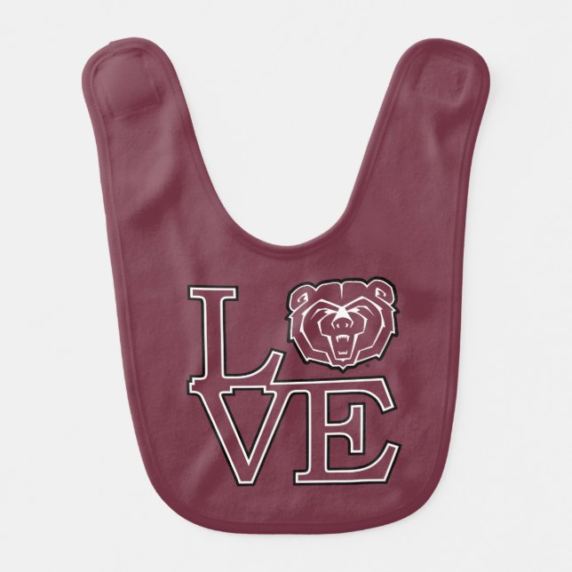 MSU Love Baby Bib (Front)