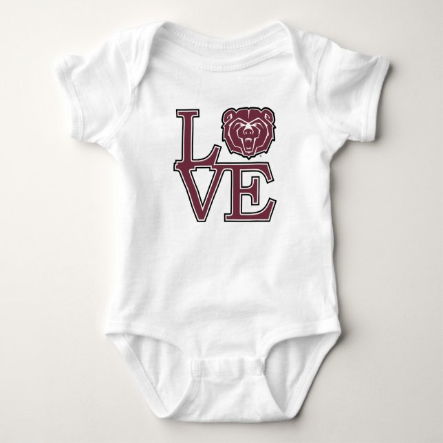 MSU Love Baby Bodysuit (Front)