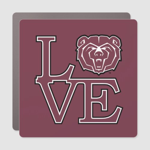 MSU Love Car Magnet