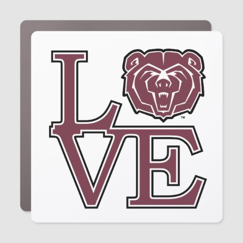 MSU Love Car Magnet