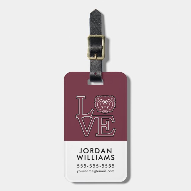 MSU Love Luggage Tag (Front Vertical)