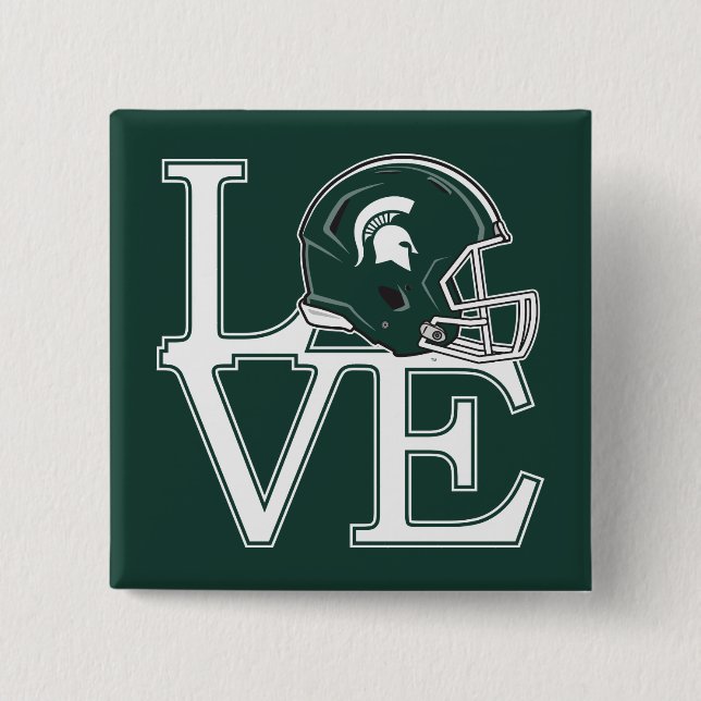 MSU Love Pinback Button (Front)