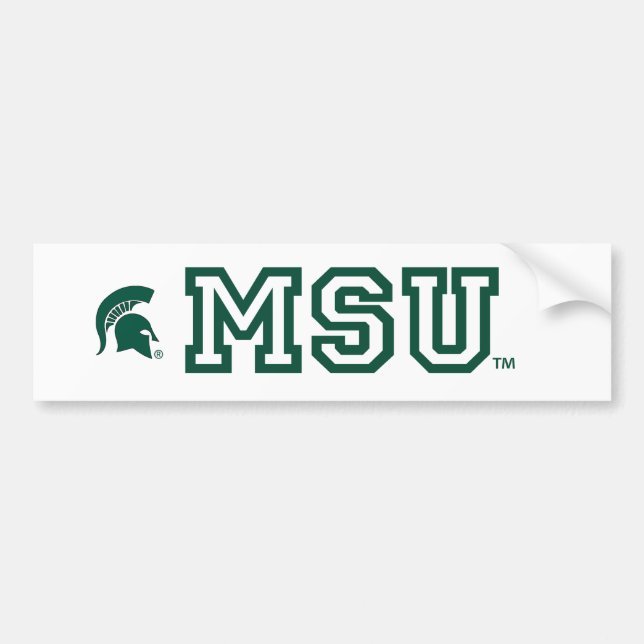 MSU™ Michigan State University® Fan Bumper Sticker (Front)